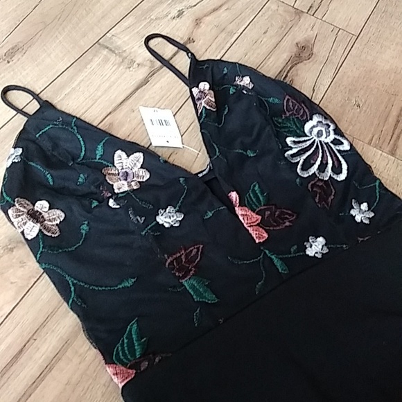 NWT Fashion Nova Don't Think Twice Black/Combo Bodysuit. Size M - Picture 10 of 17